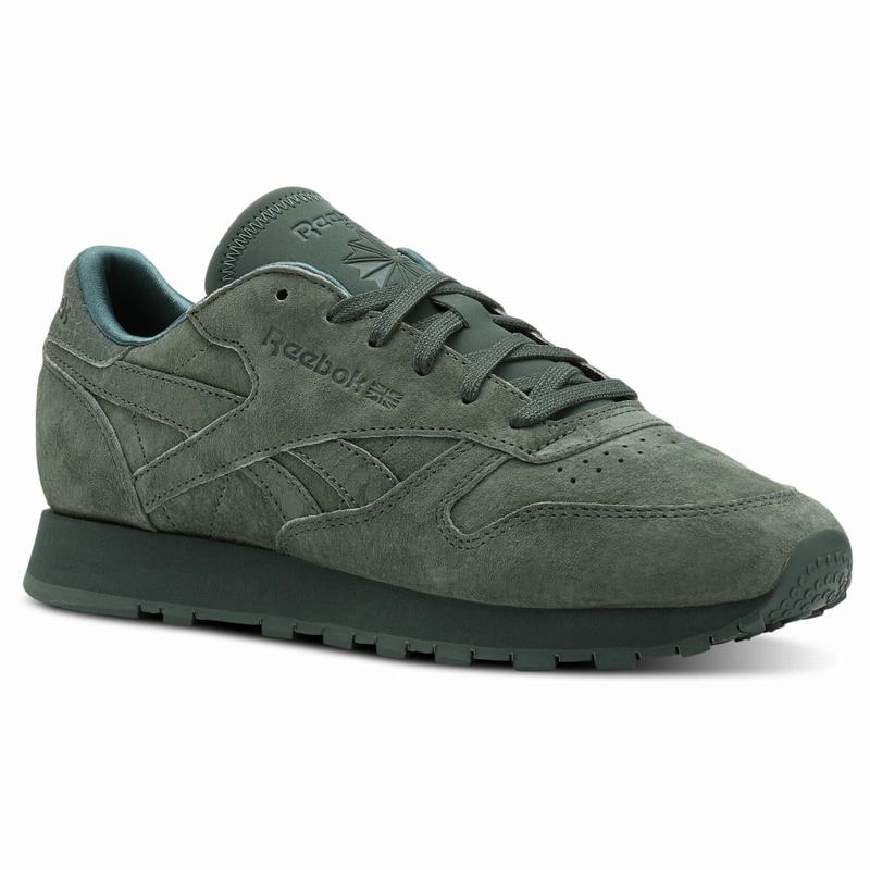 Reebok Classic Leather Tenisky Damske - Zelene ZX6195IN